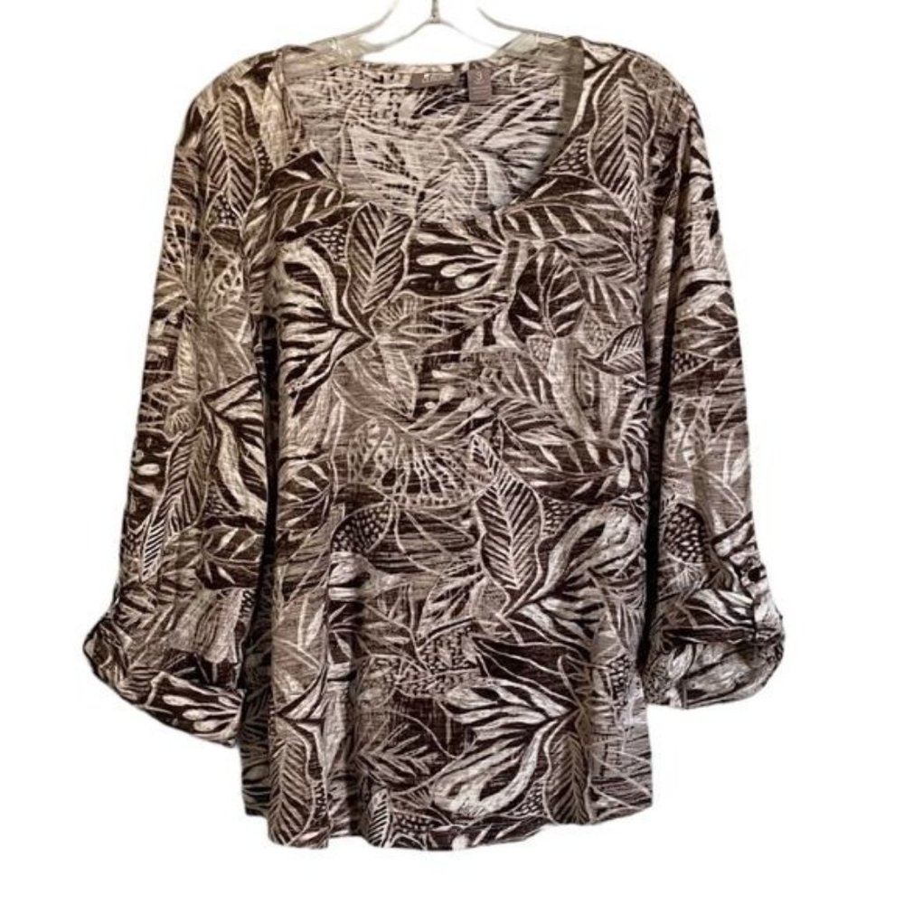 Chico’s Tropical Print Top